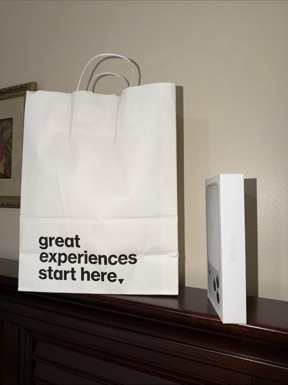 iPhone 17 ProMax Empty Box and Shopping Bag